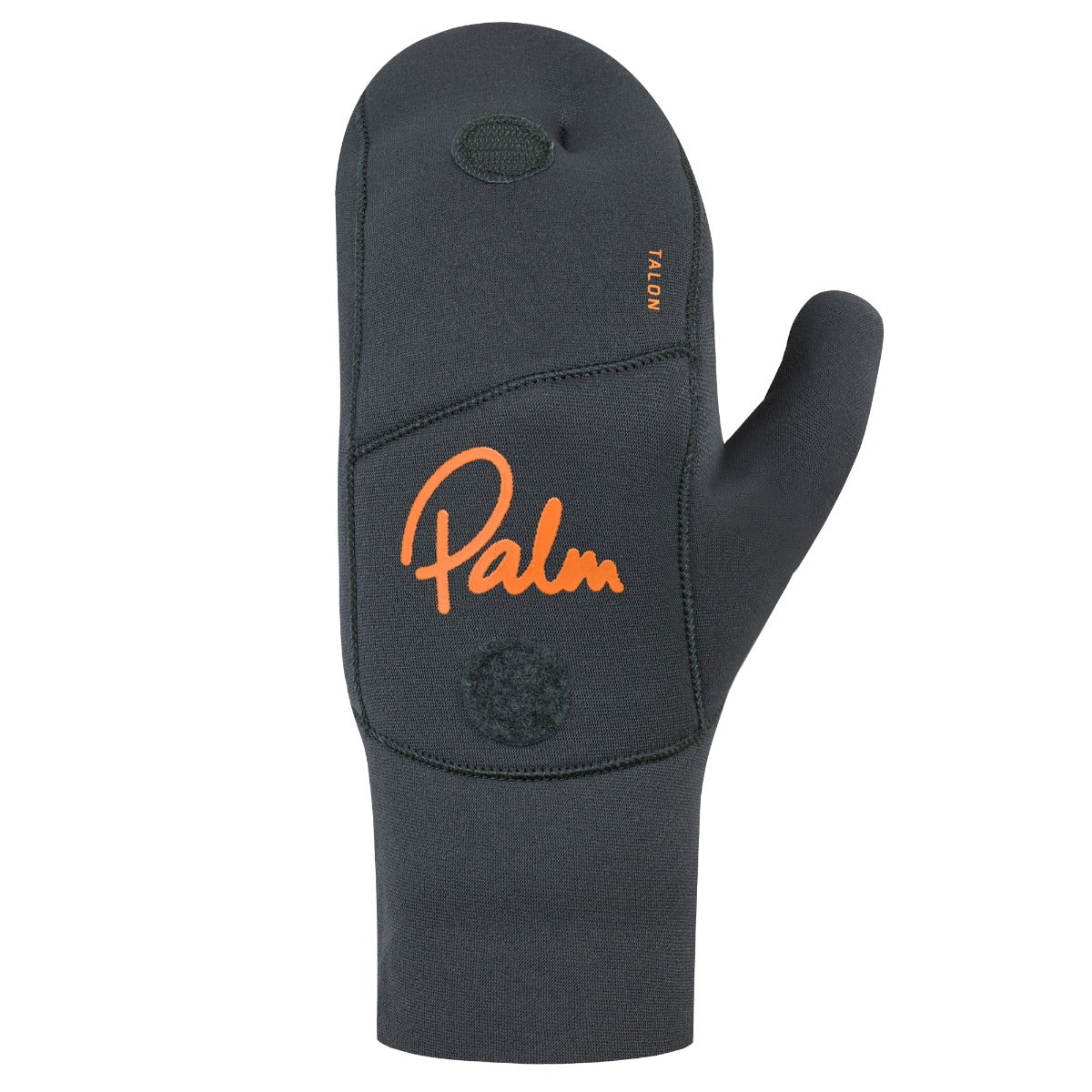 Palm Talon Mitts Jet Grey Front View