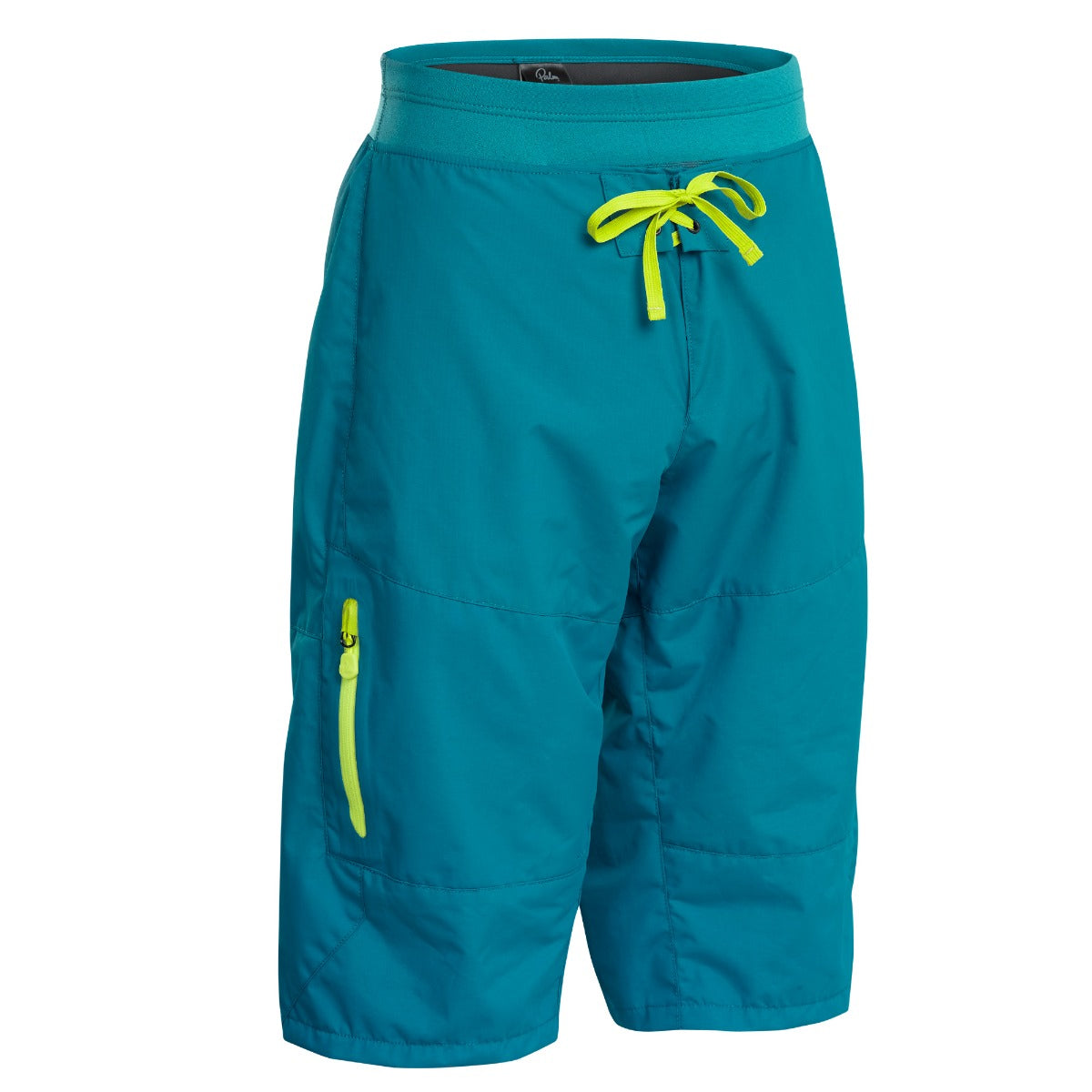 Palm Horizon Men's Shorts Teal Front View