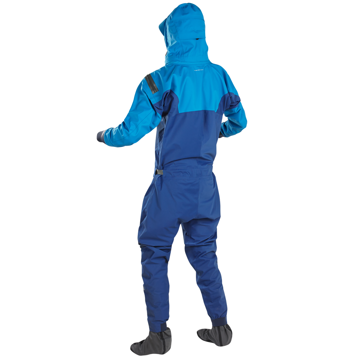 Palm Fuse Men's Drysuit Navy/Mid Blue Back View