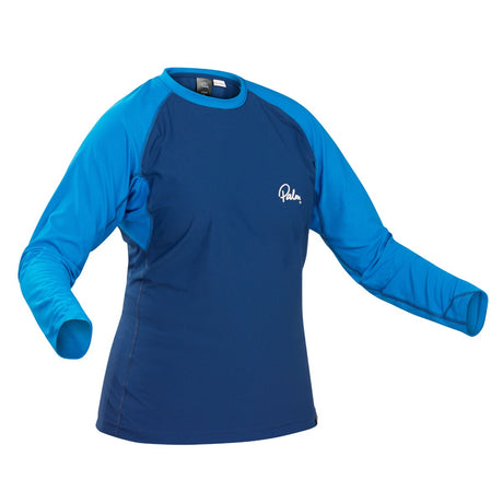 Palm Helios Women's Long Sleeve Navy Ocean Front View