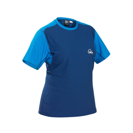 Palm Helios Women's Short Sleeve Navy Ocean Front View