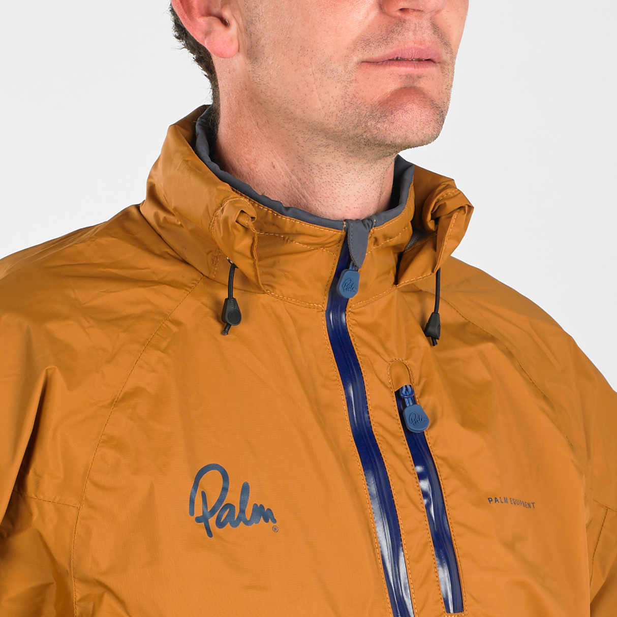 Palm Tora Men's Jacket Pumpkin Hood Down Detail