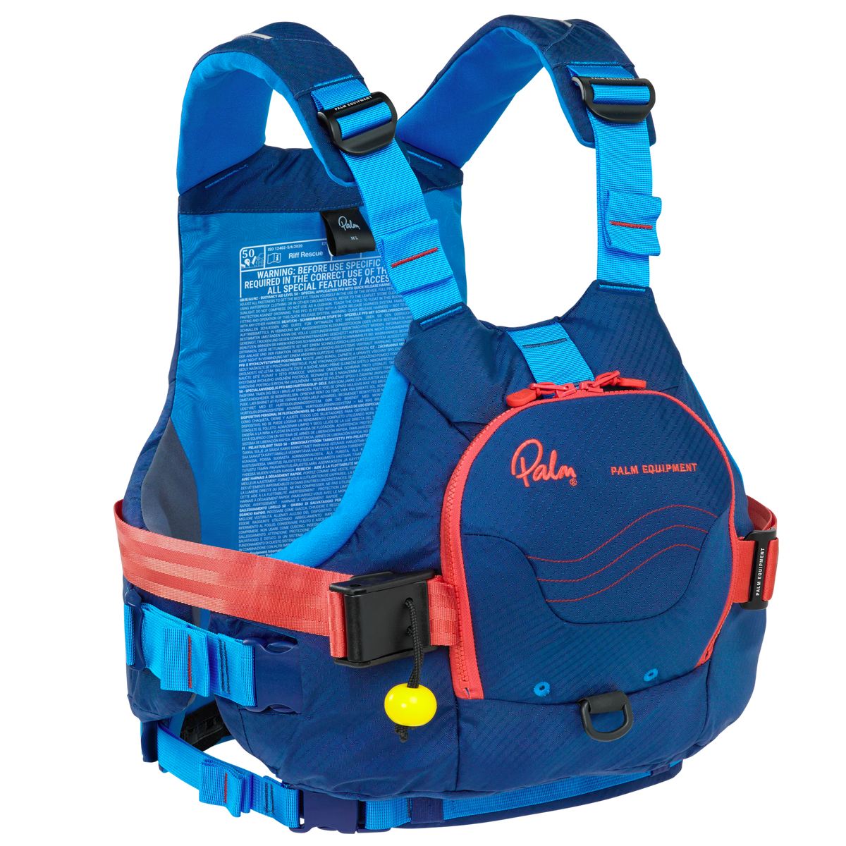 Palm Riff Rescue PFD – Navy/Azure, front view