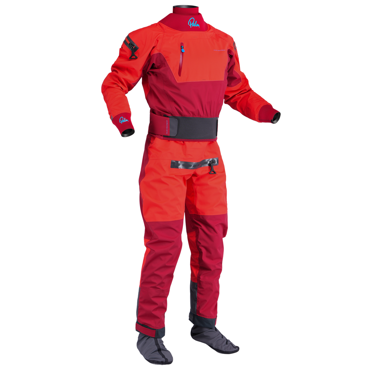 Palm Atom Men's Drysuit – Fiesta/Samba, front view
