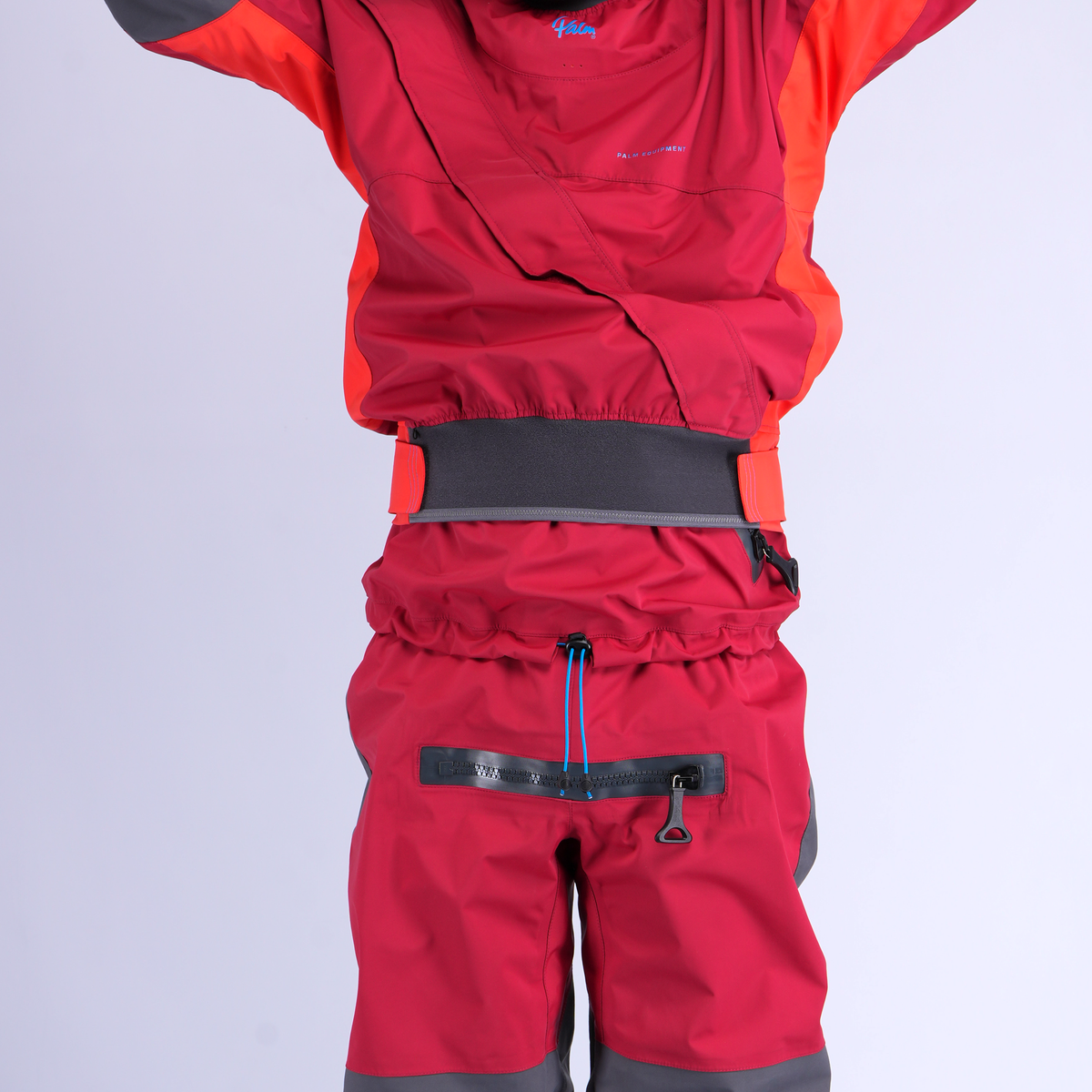 Palm Cascade Men's Drysuit – Samba/Fiesta, waist detail
