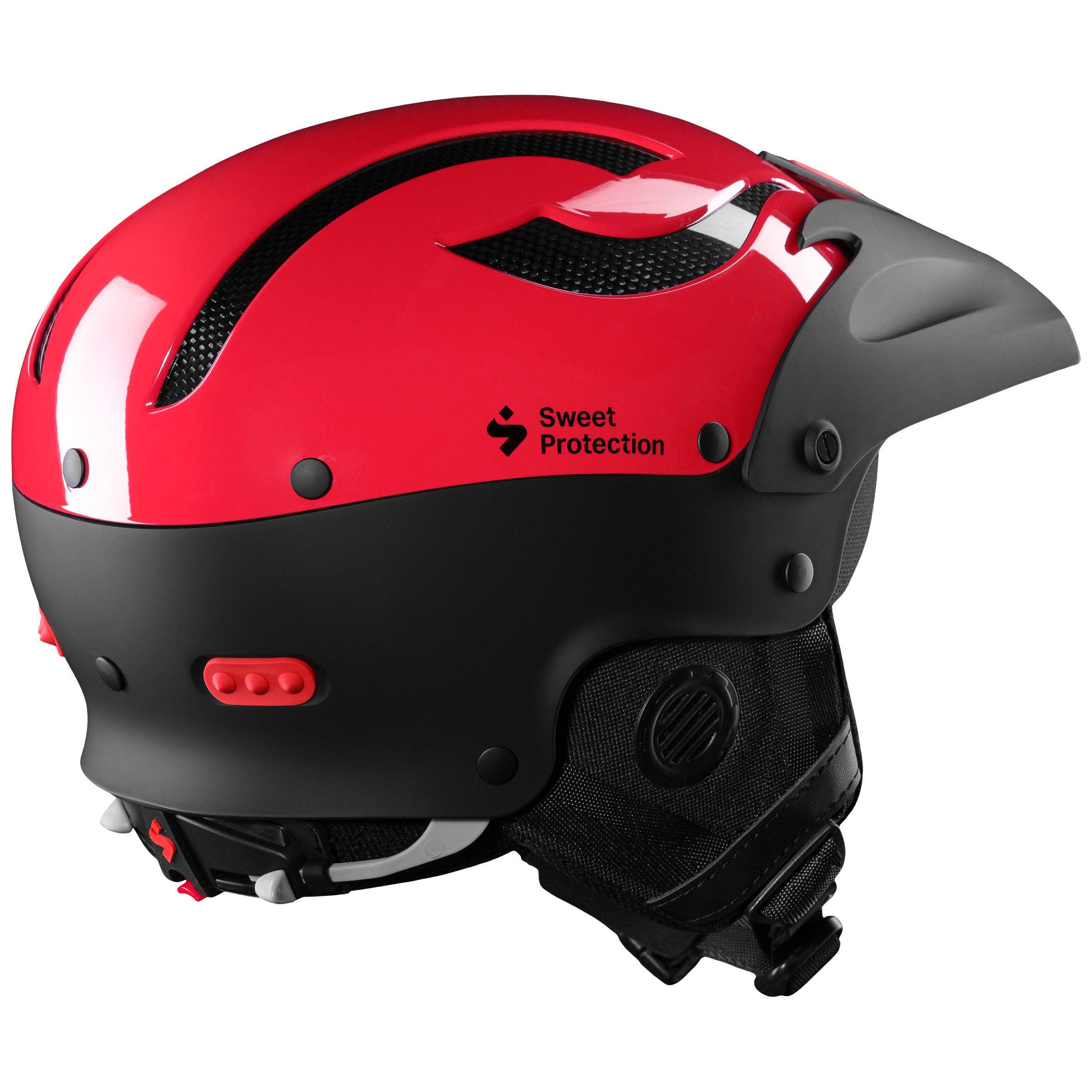2025 Sweet Protection Rocker Kayak Helmet gloss Poppy Red Rear