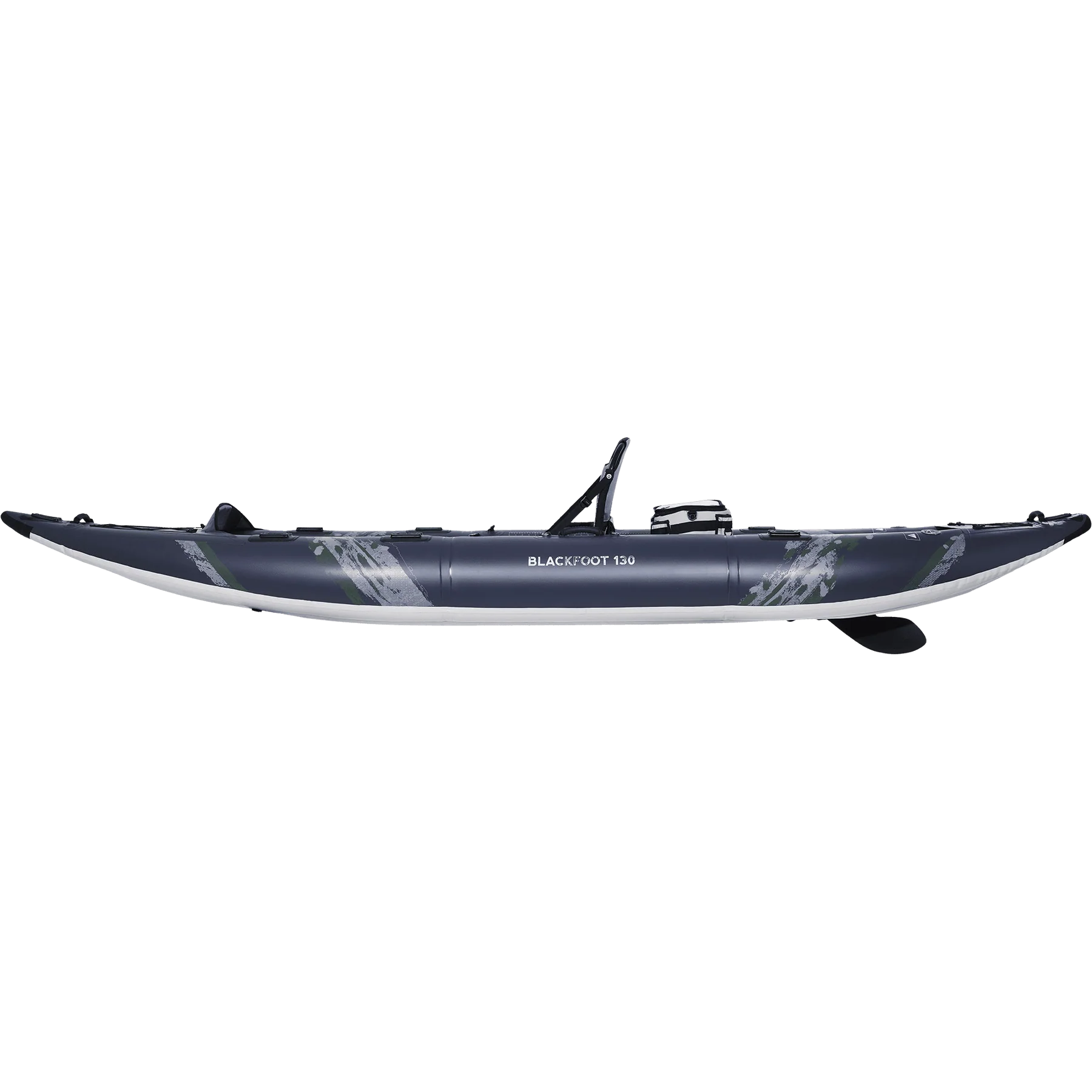 Aquaglide Blackfoot 130 side view studio shot