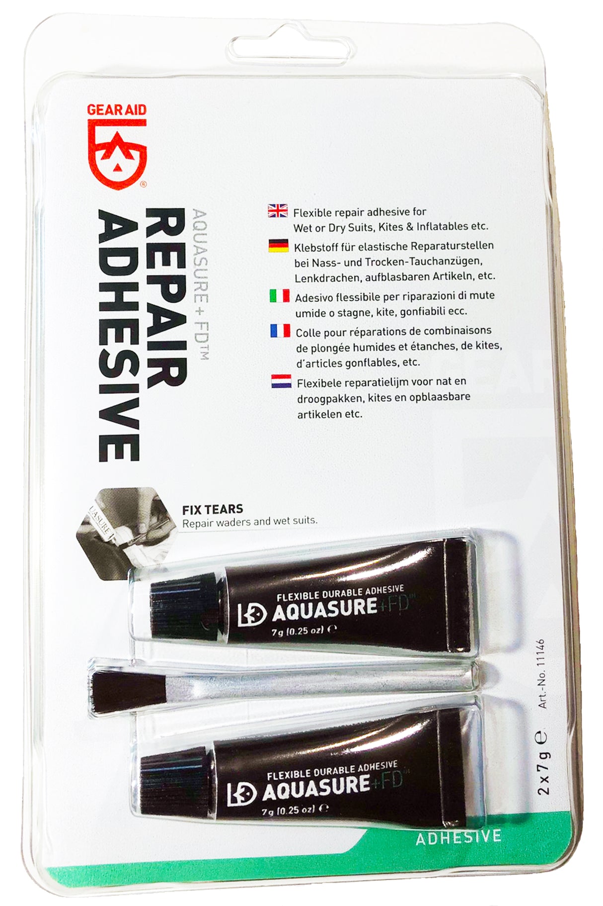 Gear Aid Aquasure +FD Twin 7g Pack