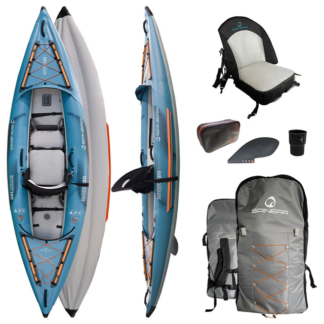 Spinera Tenaya 120 Drop stich inflatable kayak package