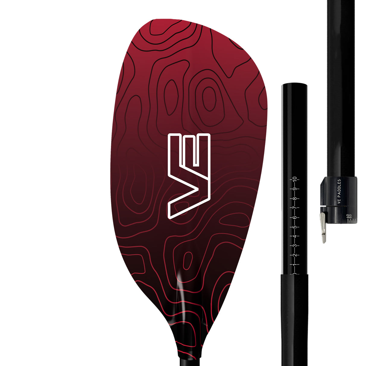 VE Glass Pro - 2pc Glass Shaft WW Paddle