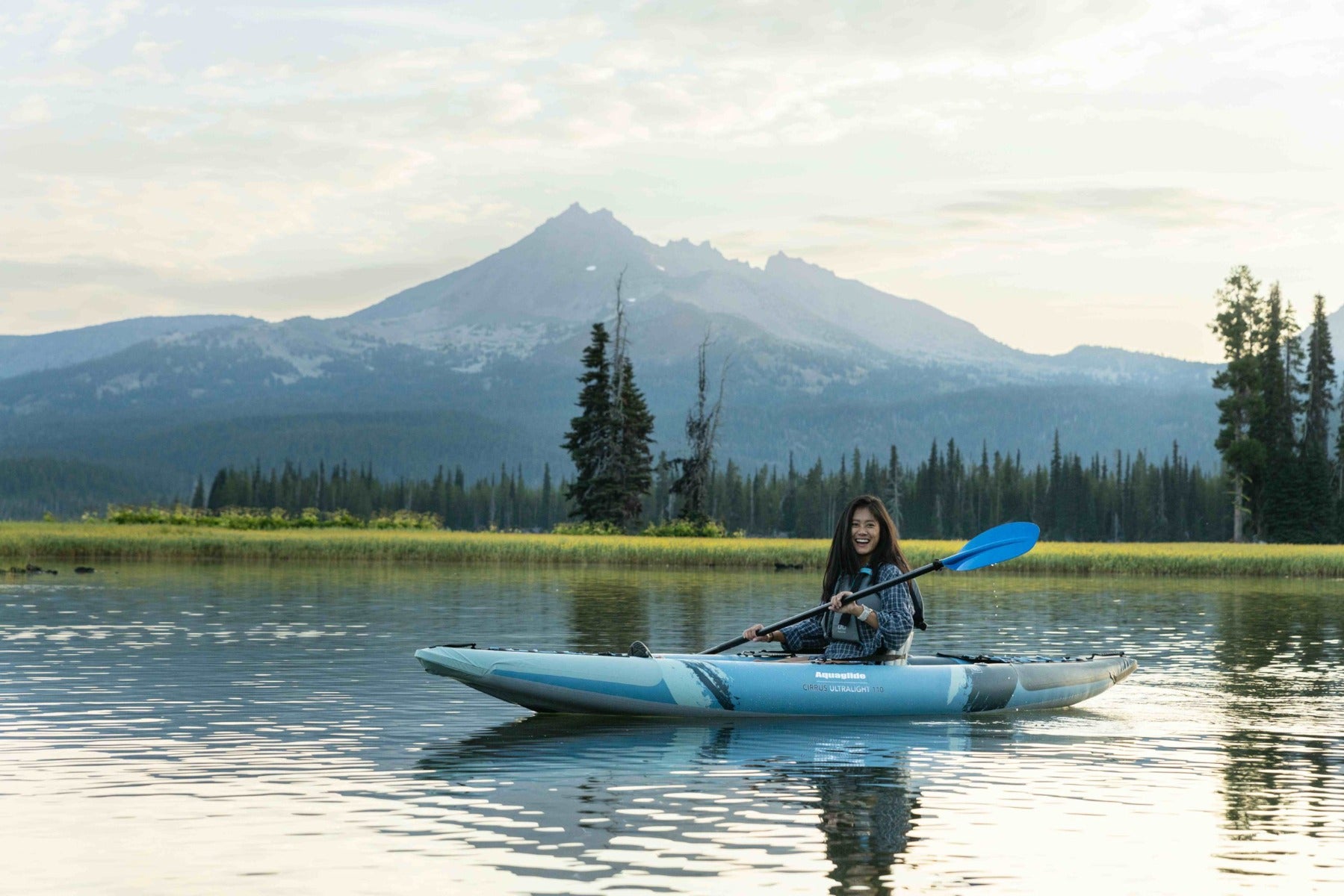 Aquaglide Cirrus Ultralight 110 Single Person Inflatable Kayak