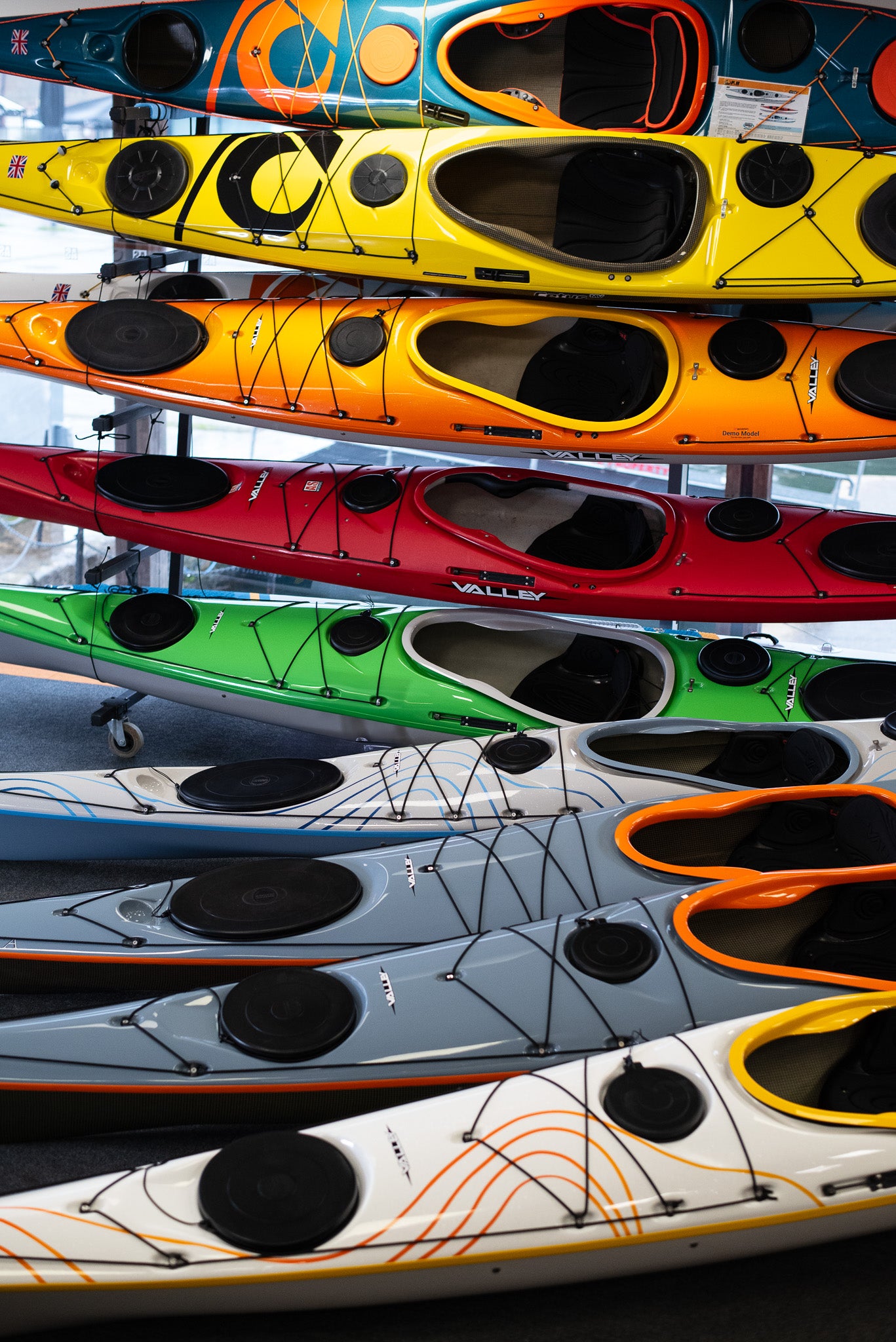 valley kayaks demo boat Valley composite models available to demo