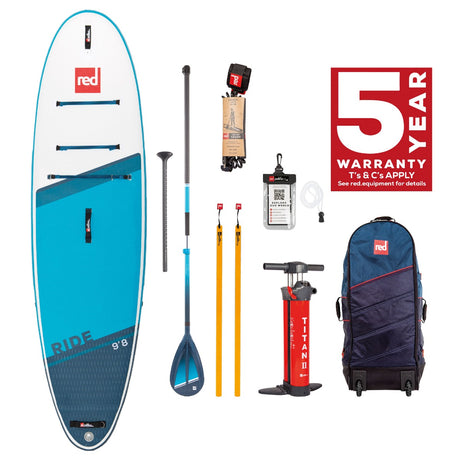 Red Paddle Co 9'8" Ride SUP Paddleboard Package