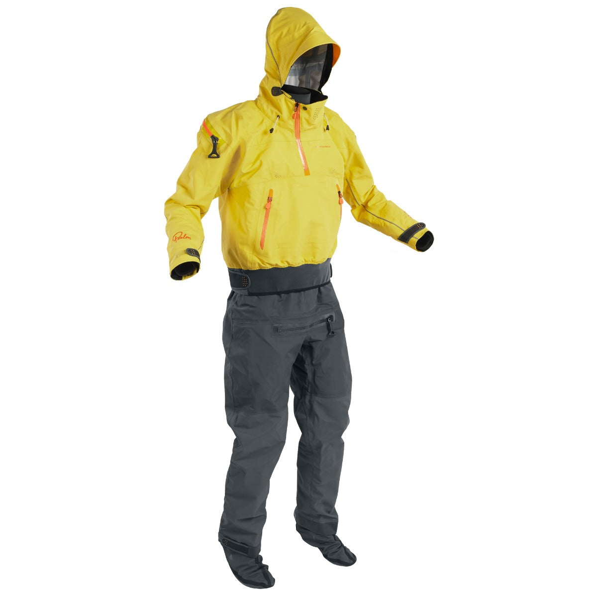 Palm Bora Suit Yellow/Jet Grey Front View