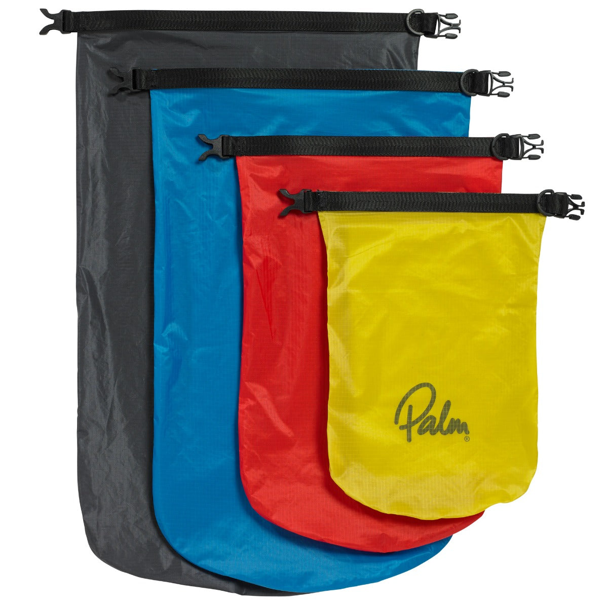 Palm Superlite Multi-Pack 4x Dry Bags Mixed Front View