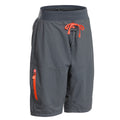 Palm Horizon Women's Shorts Jet Grey Front View