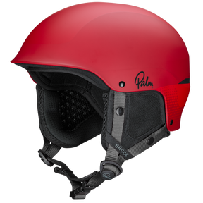 Palm Shuck 2-0 Helmet Chilli with Earpieces Front View