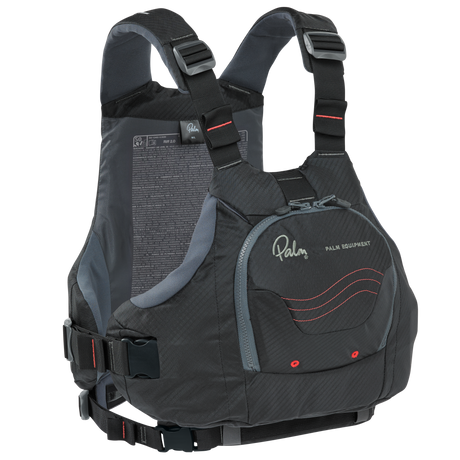 Palm Riff 2.0 PFD – Black/Grey, front view