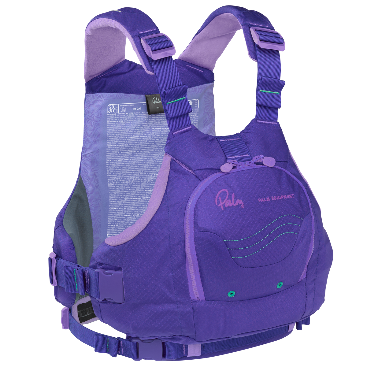 Palm Riff 2.0 PFD – Purple/Aster, front view