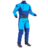 Palm Atom Men's Drysuit – Azure/Navy, front view