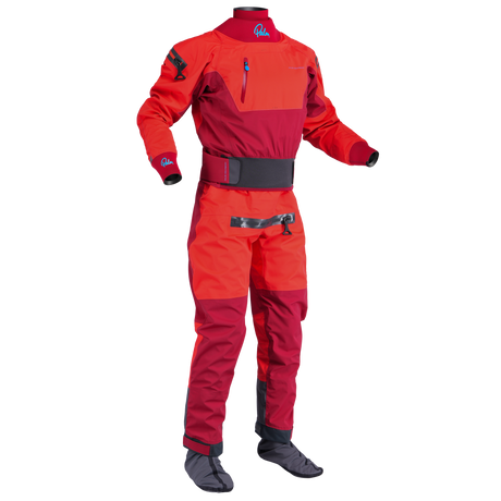 Palm Atom Men's Drysuit – Fiesta/Samba, front view