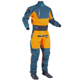 Palm Atom Men's Drysuit – Pine/Tangelo, front view