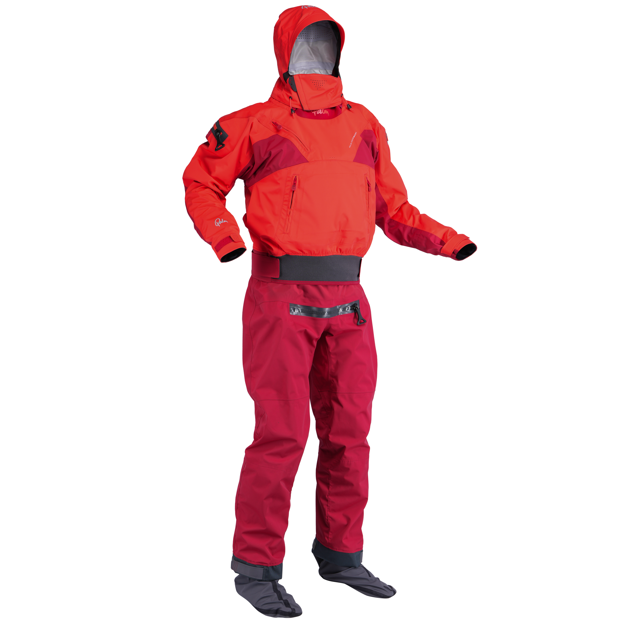 Palm Bora Men's Drysuit – Fiesta/Samba, front view