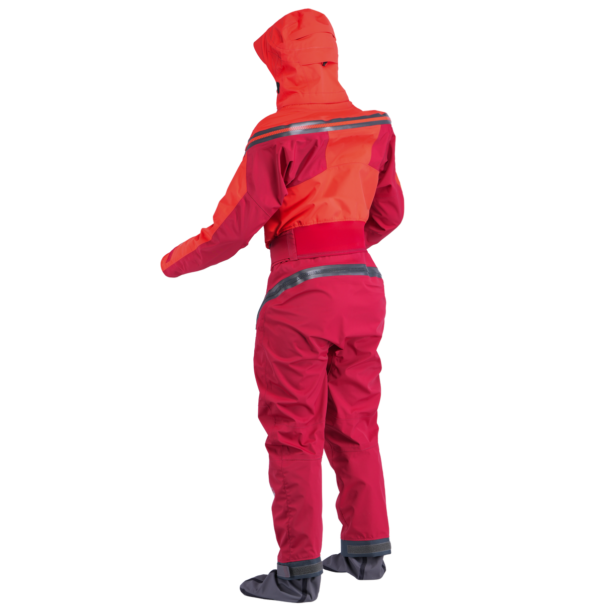 Palm Bora Women's Drysuit – Fiesta/Samba, back view