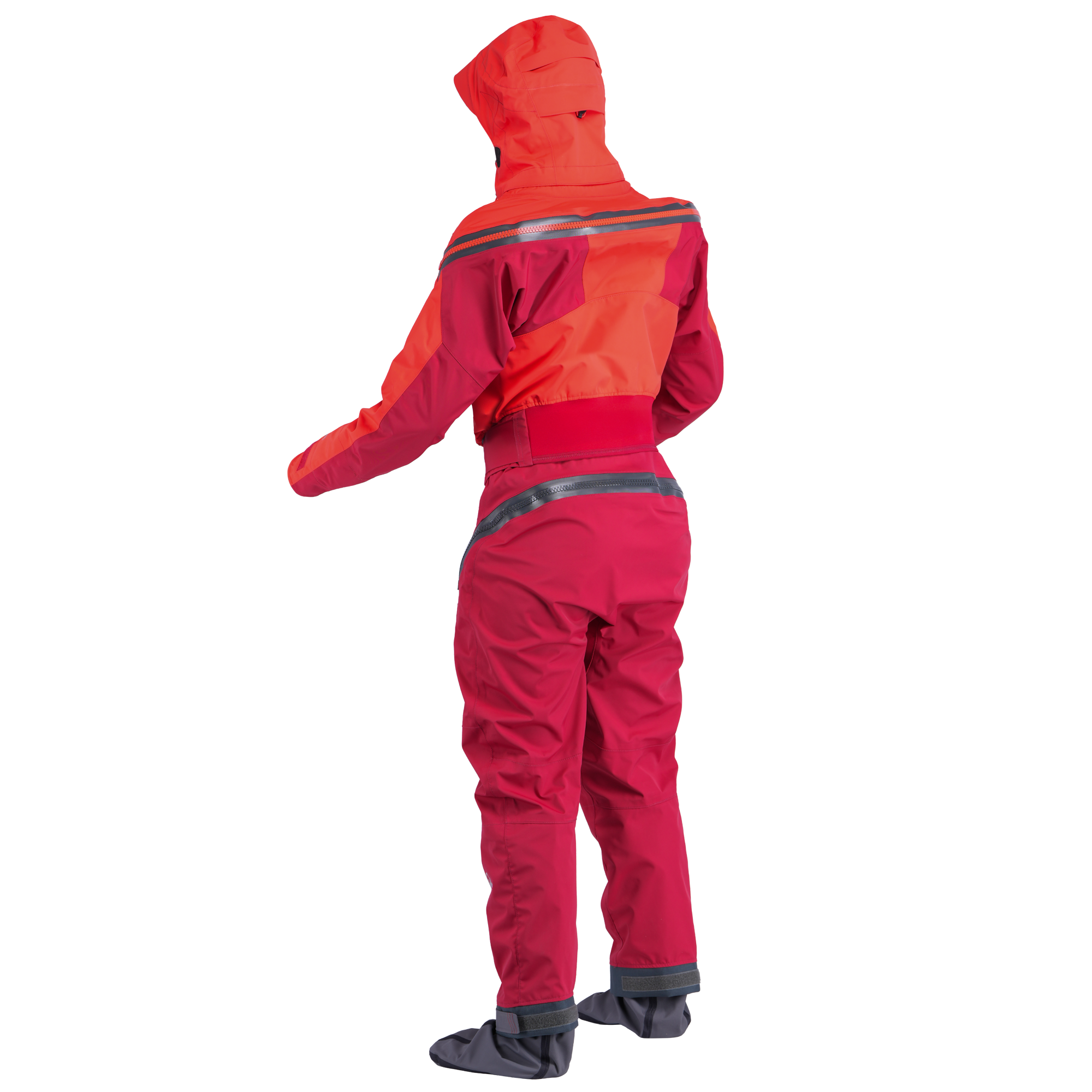 Palm Bora Women's Drysuit – Fiesta/Samba, back view