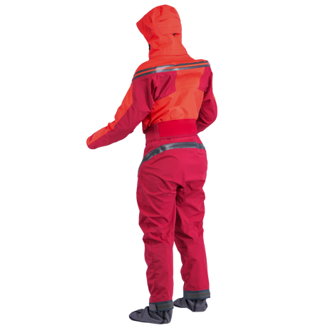 Palm Bora Women's Drysuit – Fiesta/Samba, back view