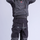 Palm Cascade Men's Drysuit – Jet Grey/Black, waist detail