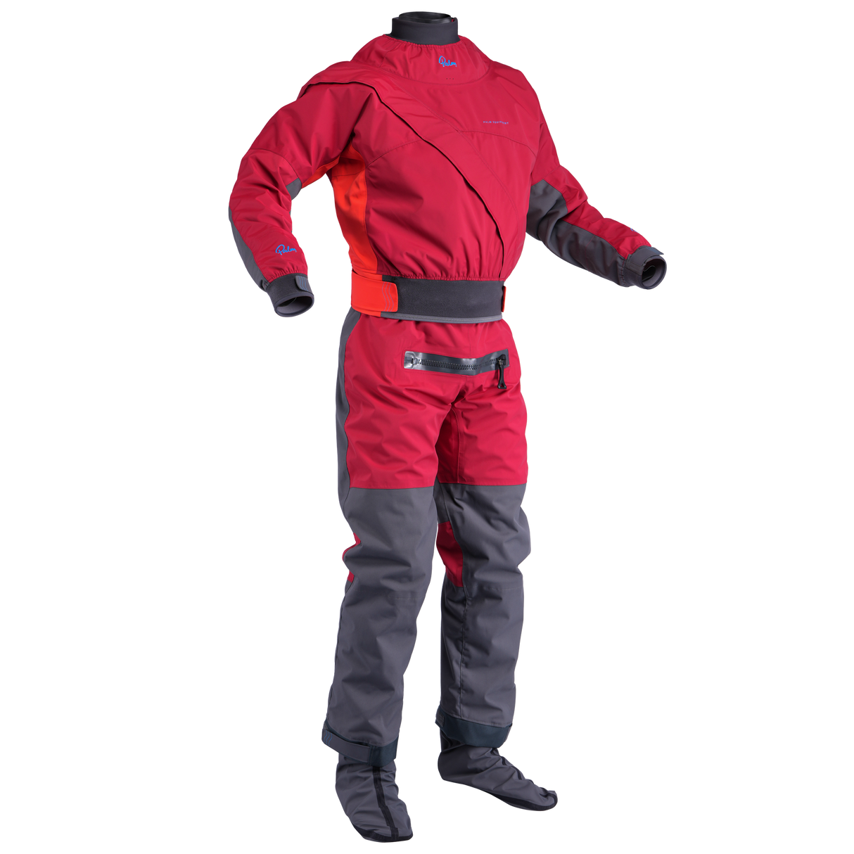 Palm Cascade Men's Drysuit – Samba/Fiesta, front view