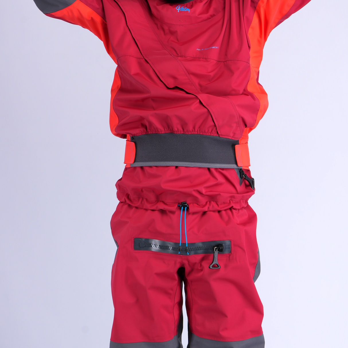 Palm Cascade Men's Drysuit – Samba/Fiesta, waist detail