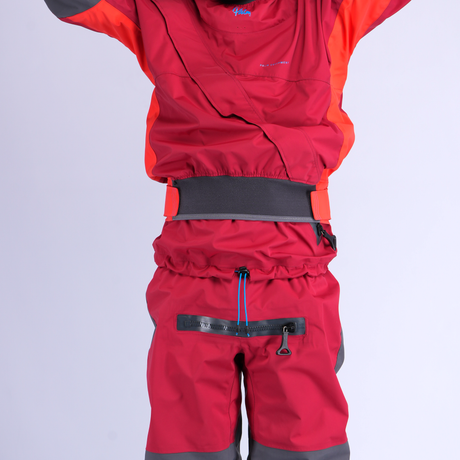 Palm Cascade Men's Drysuit – Samba/Fiesta, waist detail