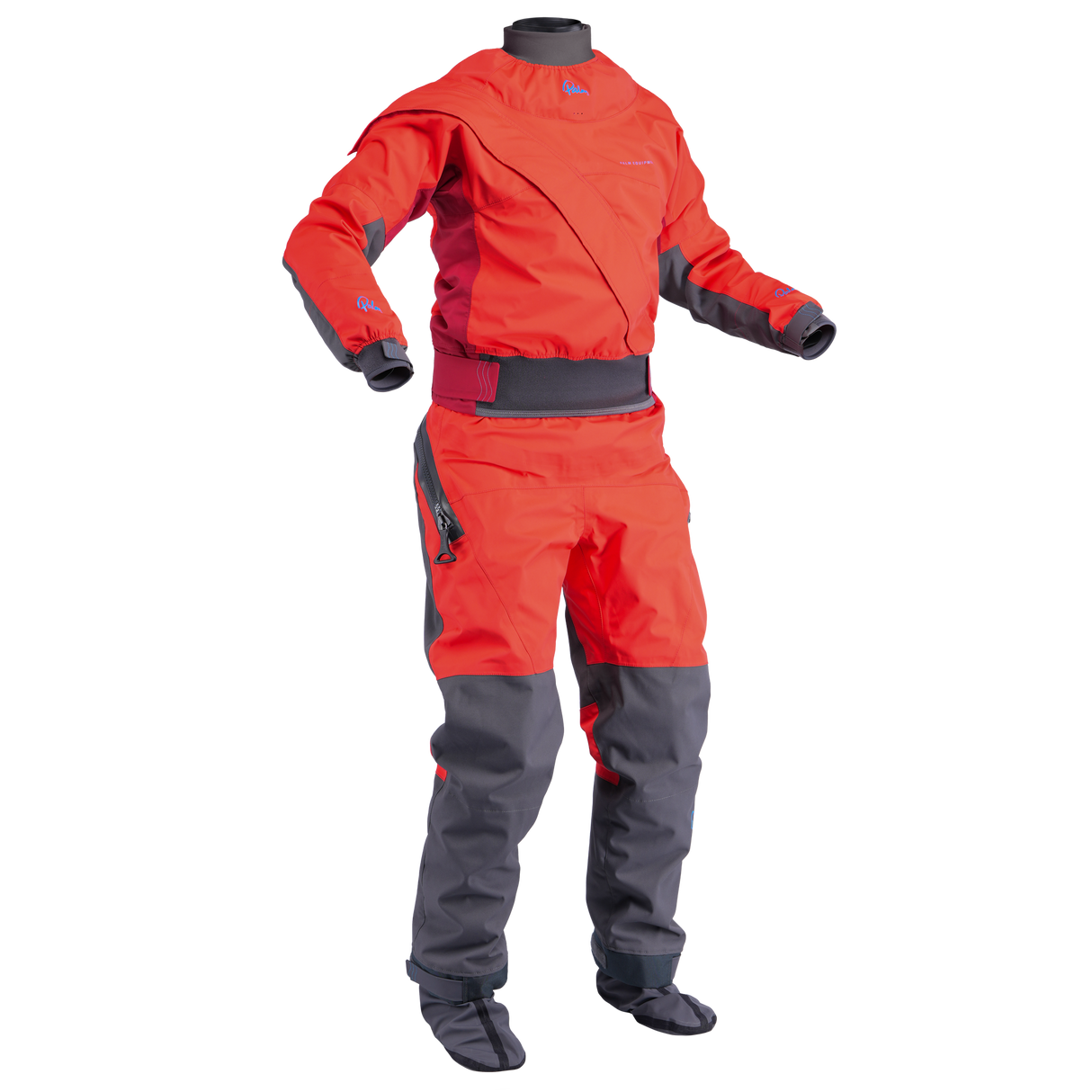 Palm Cascade Women's Drysuit – Fiesta/Samba, front view