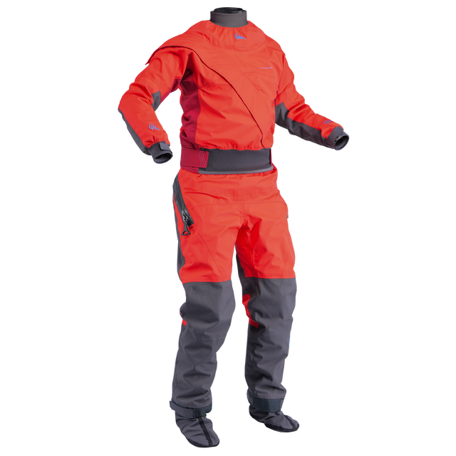Palm Cascade Women's Drysuit – Fiesta/Samba, front view