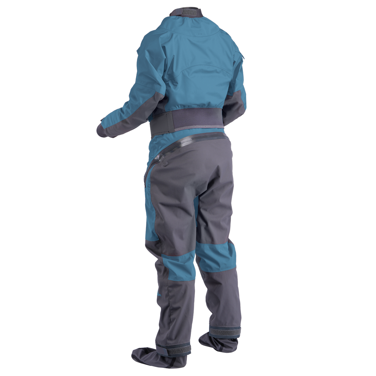 Palm Cascade Women's Drysuit – Pine/Jet Grey, back view
