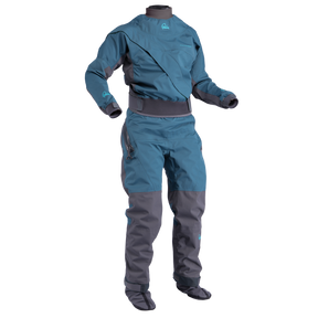 Palm Cascade Women's Drysuit – Pine/Jet Grey, front view