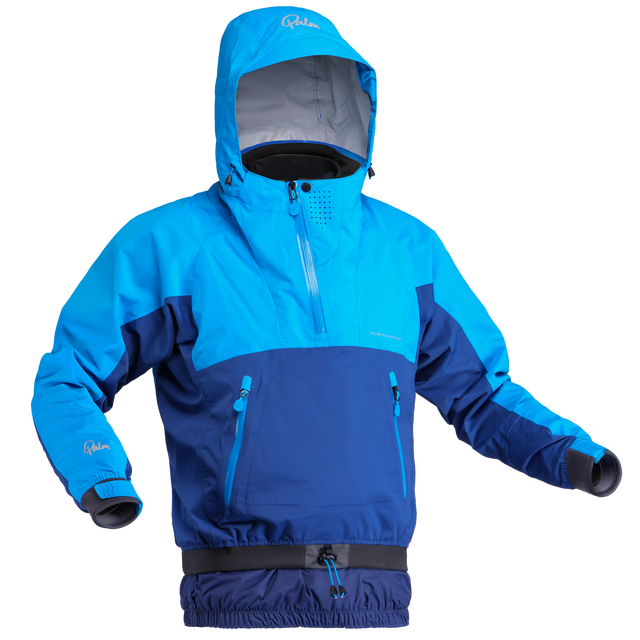 Palm Chinook Men's Jacket – Azure/Navy, front view