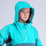 Palm Chinook Women's Jacket – Ceramic/Pine, hood detail