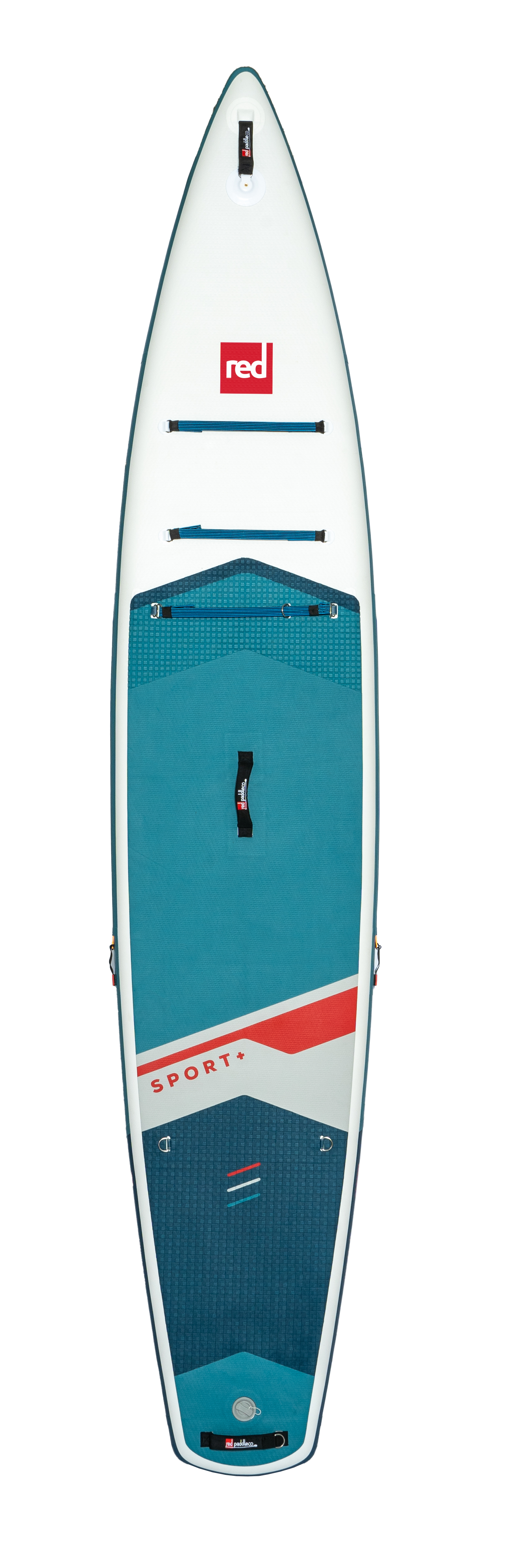 2025 Red Paddle Co 12'6 Sport+ Top down view of the paddleboard