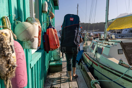 2025 Red Paddle Co 12'6 Sport stored in backpack
