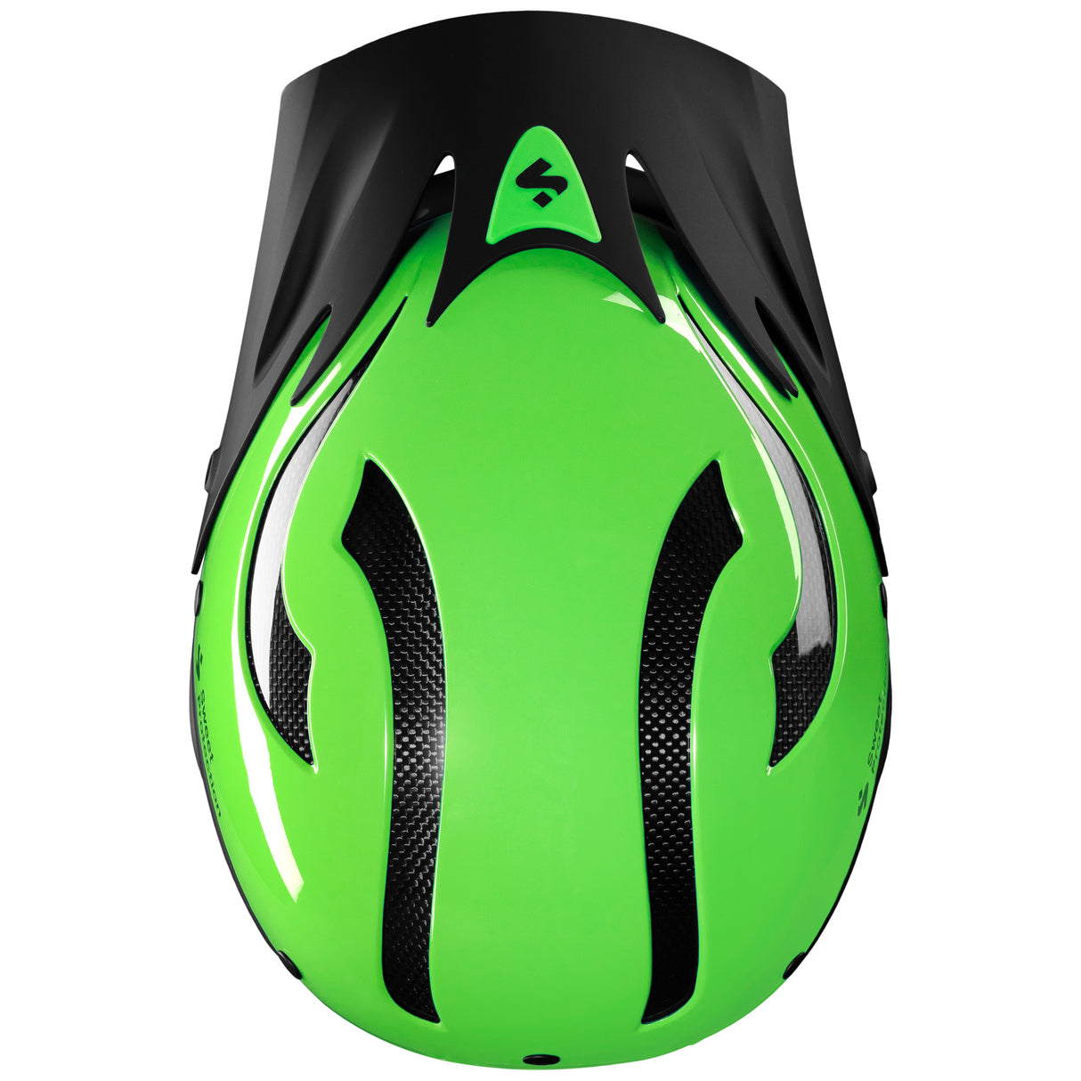 2025 Sweet Protection Rocker Kayak Helmet Bud Green Top Studio Shot