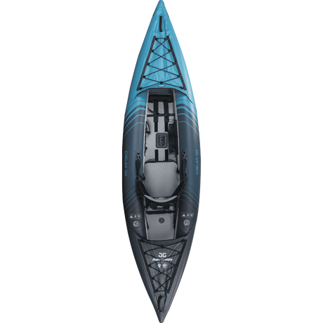 Top view of the Aquaglide Chelan 120 inflatable kayak