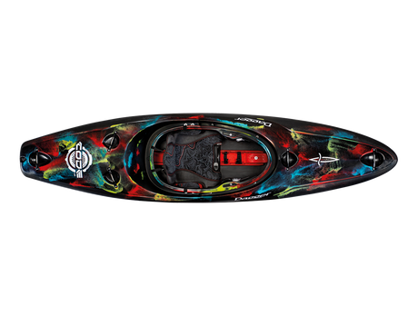 Colorful dagger code creek in cosmos kayak 