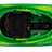 Green Dagger code creek spec with black seat on a white background