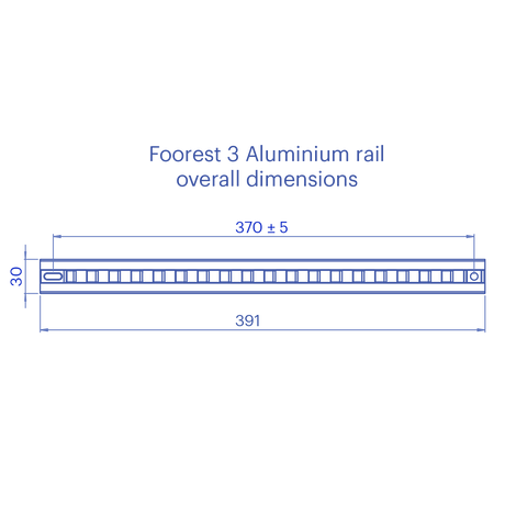 Kajak Sport Footrest 3 - Aluminium