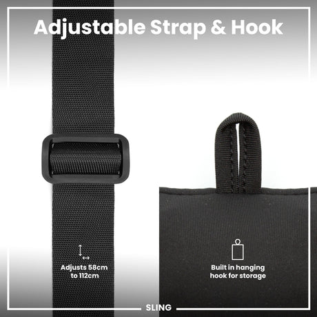 Lightweight, Sling Bottle Bag, Black