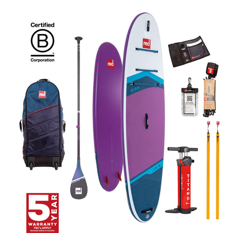 2024 Red Paddle Co 10'6" Ride Purple Paddleboard Package