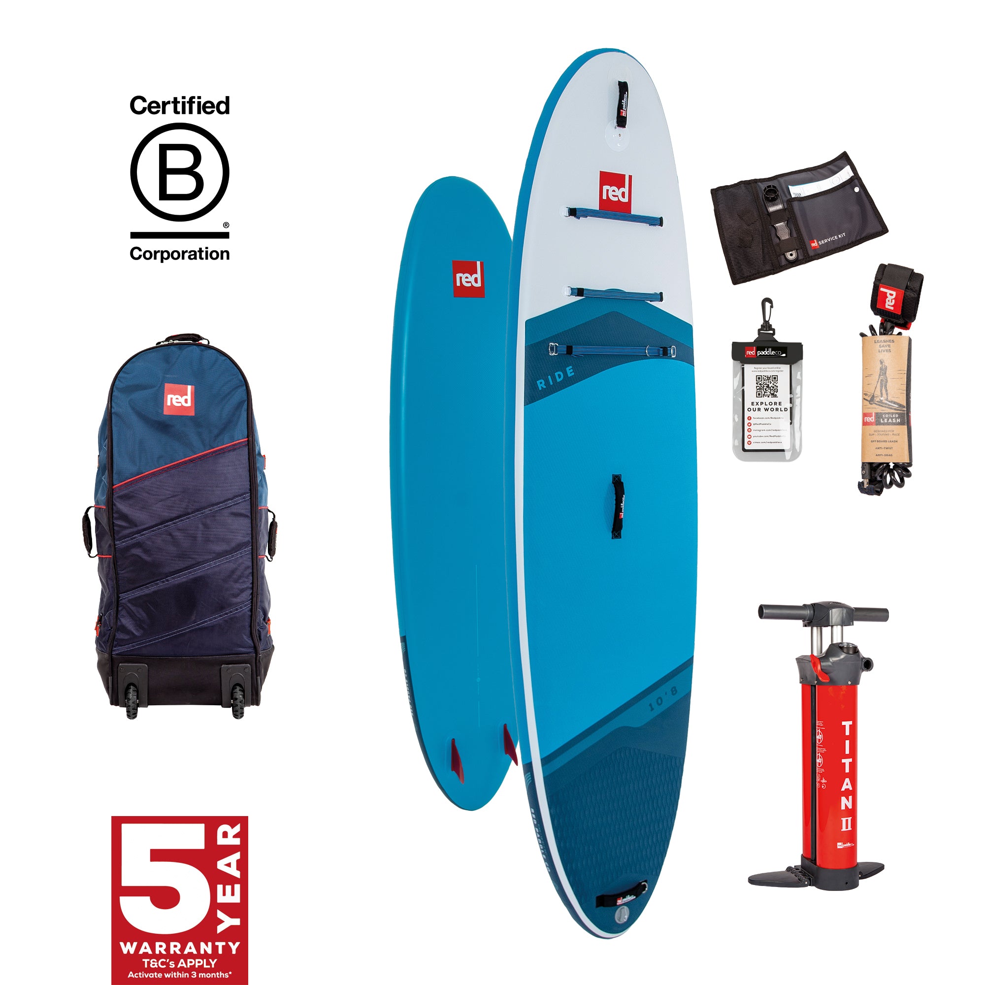 Red Paddle 10'8" Ride Paddleboard